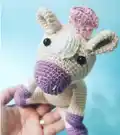 Neon the Horse Amigurumi Pattern step 4 - final assembly and finishing