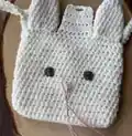 Adorable Bunny Bag Crochet Pattern step 4 - final assembly and finishing