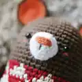 Mini Mouse Amigurumi Pattern step 1 - construction progress