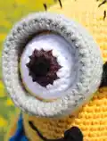 Minion Amigurumi Pattern step 2 - assembly progress