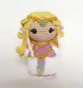 Princess Zelda Amigurumi Pattern step 1 - construction progress
