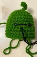 Emotional Support Pickle Amigurumi Pattern step 4 - final assembly and finishing