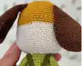 Handsome Dog Amigurumi Pattern step 4 - final assembly and finishing