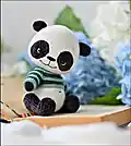 Cute Panda Amigurumi Pattern step 1 - construction progress