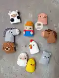 Farm Finger Puppet Set Crochet Pattern step 3 - details and accessories