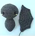 Baby Bat Amigurumi Pattern step 4 - final assembly and finishing