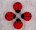 Adorable Ladybug Keychain Pattern step 4 - final assembly and finishing