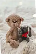 Little Teddy Bear Amigurumi Pattern step 3 - details and accessories