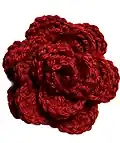 Beautiful Crochet Rose Pattern step 4 - final assembly and finishing