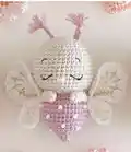 Elvina Delicate Butterfly Amigurumi Pattern step 2 - assembly progress