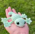 Twinkletoes Tiny Gecko Amigurumi Pattern step 1 - construction progress