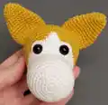 Adorable Puppy Corgi Amigurumi Pattern step 2 - assembly progress