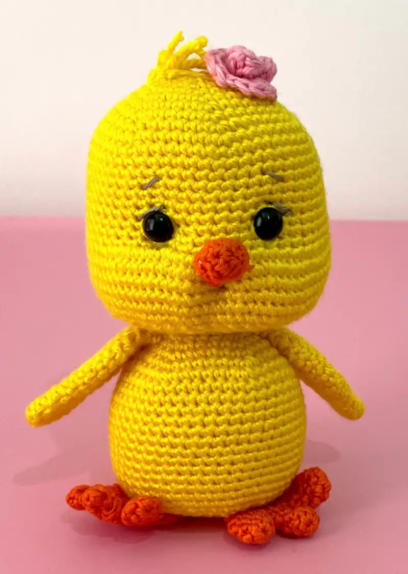 Premium crochet pattern: Cute Chick Amigurumi Pattern - Beginner Friendly level tutorial with complete instructions