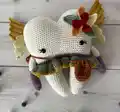 Tooth Fairy Amigurumi Pattern step 1 - construction progress