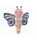 Ava the Butterfly Amigurumi Pattern step 3 - details and accessories
