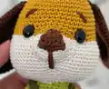 Handsome Dog Amigurumi Pattern step 3 - details and accessories