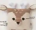 Adorable Pillow Reindeer Crochet Pattern step 2 - assembly progress