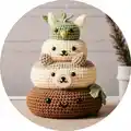 Forest Friends Amigurumi Pattern step 1 - construction progress