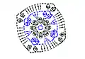 Flower Garden Throw Pillow Pattern step 2 - assembly progress