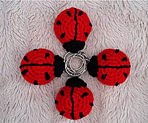 Adorable Ladybug Keychain Pattern