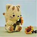 The Cats and Flowers Amigurumi Pattern step 4 - final assembly and finishing