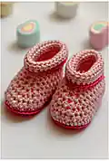 Baby Shoes Ivelle Pattern step 2 - assembly progress