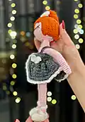 Graceful Ballerina Amigurumi Pattern step 2 - assembly progress