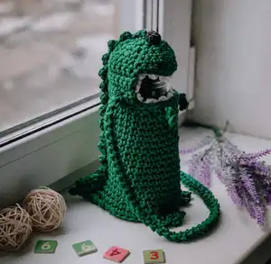 Dinosaur Water Bottle Holder Crochet Pattern