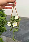 Hanging Plant Car Crochet Pattern step 1 - construction progress