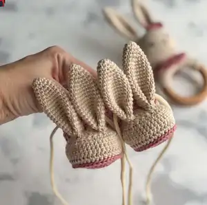 Adorable Bunny Booties Crochet Pattern