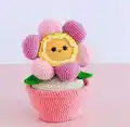 Little Floweret Amigurumi Pattern step 1 - construction progress