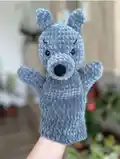 Wolf Hand Puppet Amigurumi Pattern step 3 - details and accessories