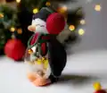 Christmas Penguin Amigurumi Pattern step 4 - final assembly and finishing