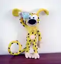 Marsupilami Amigurumi Pattern step 4 - final assembly and finishing