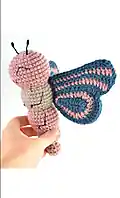 Ava the Butterfly Amigurumi Pattern step 4 - final assembly and finishing