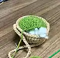 Hanging Plant Car Crochet Pattern step 3 - details and accessories