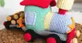 Train Loris Amigurumi Pattern step 4 - final assembly and finishing