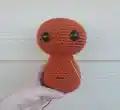 The Little Devil Amigurumi Pattern step 2 - assembly progress