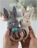 Adorable Rattle Bunny Amigurumi Pattern step 1 - construction progress