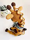 Ollie the Giraffe Amigurumi Pattern step 4 - final assembly and finishing