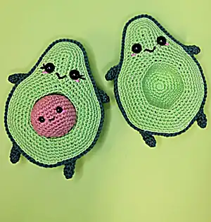 Avocado Family Amigurumi Pattern